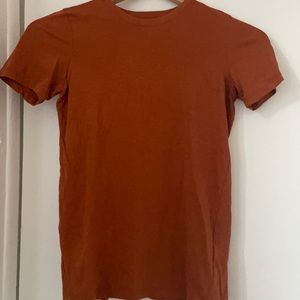 Everlane Burnt Orange Short Sleeve Tee - XS